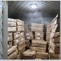 Freezer for storing imported meat.