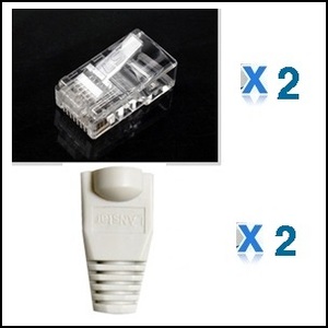 RJ-45 UTP Connector (w/ Boots)