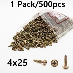 Direct Screw/Steel tapping screw-500Pcs(4X25)